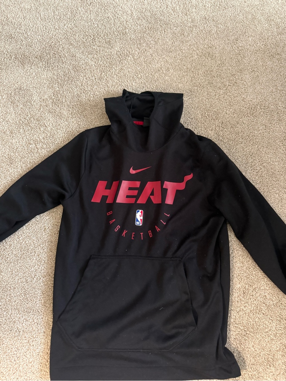 Nike Black Hoodie with Red Swoosh